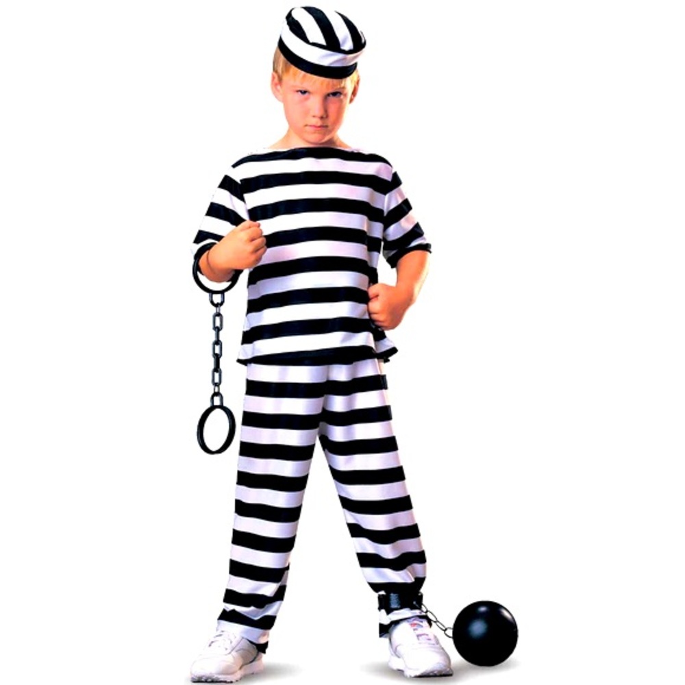 ☀️ NWT Prisoner Boy Child Costume